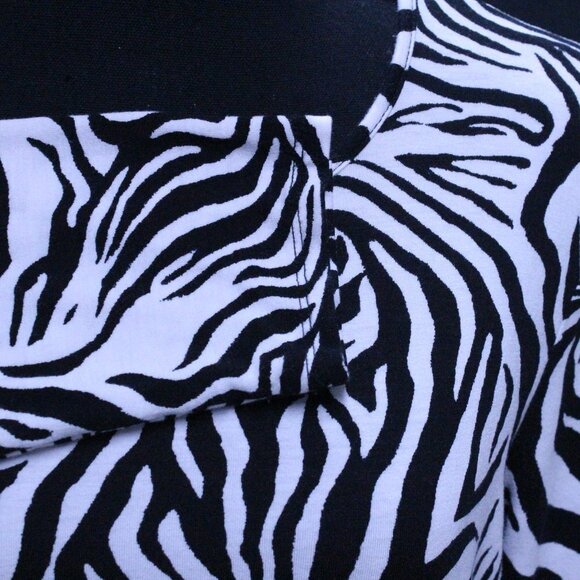 by Chicos Zebra Animal Print Long Sleeve Top - Picture 6 of 8